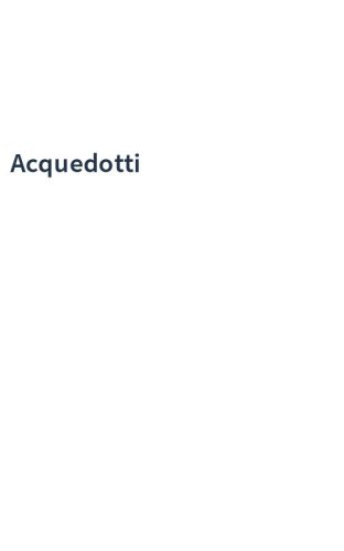Acquedotti