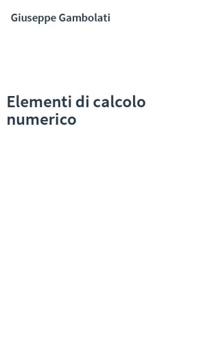 Elementi di calcolo numerico