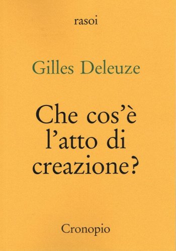 Che cos'è l'atto di creazione?