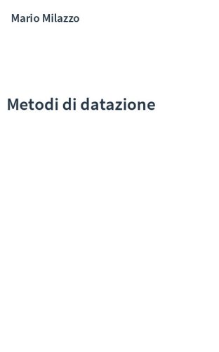 Metodi di datazione