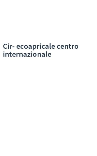 Cir-ecoapricale centro internazionale