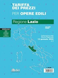 Tariffa dei prezzi per opere edili 2022. Regione Lazio