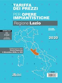 Tariffa dei prezzi per opere impiantistiche 2020. Regione Lazio