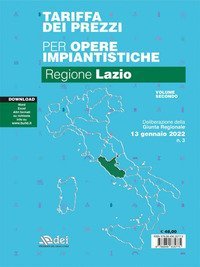 Tariffa dei prezzi per opere impiantistiche 2022. Regione Lazio