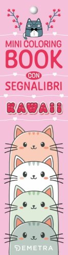Kawaii. Segnalibro da colorare