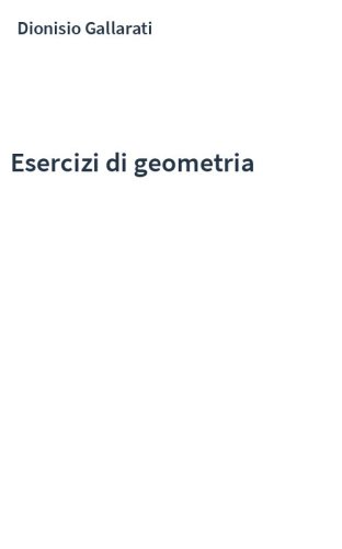Esercizi di geometria