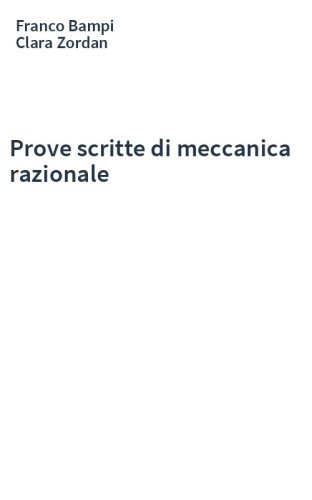 Prove scritte di meccanica razionale