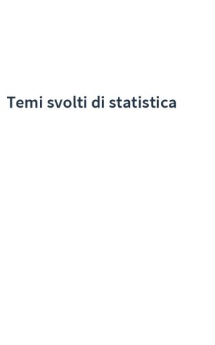 Temi svolti di statistica