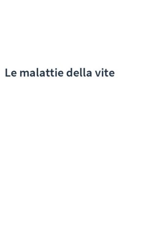 Le malattie della vite