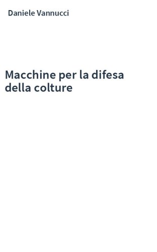 Macchine per la difesa della colture