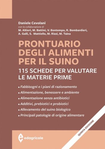 Prontuario degli alimenti per il suino