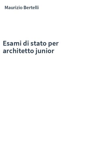 Esami di stato per architetto junior