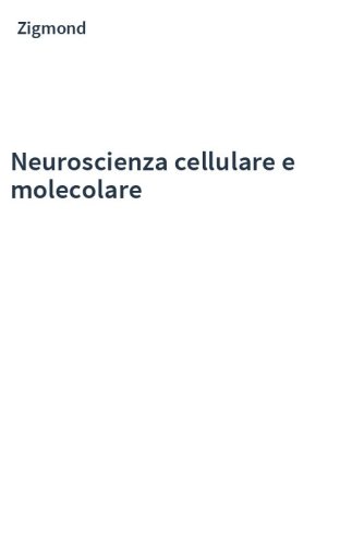 Neuroscienza cellulare e molecolare