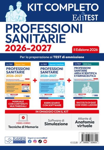 EdiTest. Kit test professioni sanitarie completo