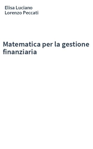 Matematica per la gestione finanziaria