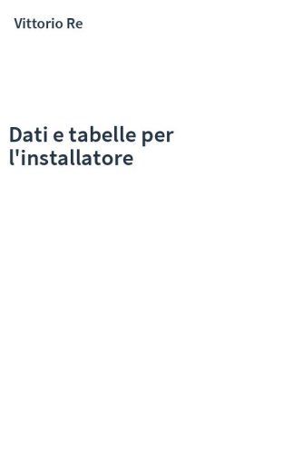 Dati e tabelle per l'installatore