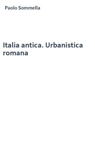 Italia antica. Urbanistica romana