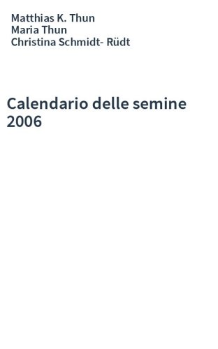 Calendario delle semine 2006