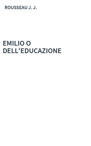 EMILIO O DELL'EDUCAZIONE