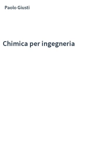 Chimica per ingegneria
