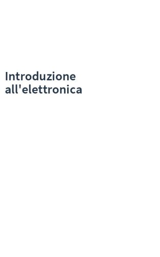 Introduzione all'elettronica