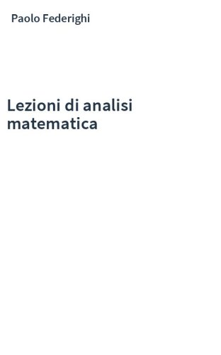 Lezioni di analisi matematica