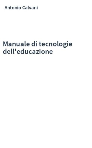Manuale di tecnologie dell'educazione