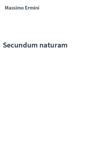 Secundum naturam