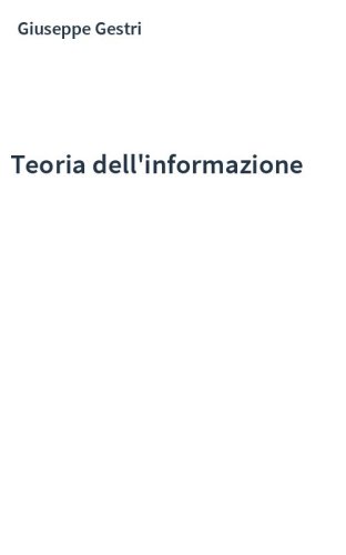 Teoria dell'informazione
