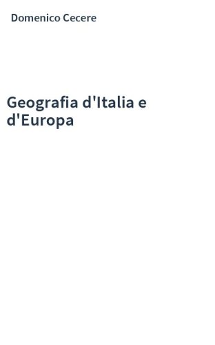 Geografia d'Italia e d'Europa