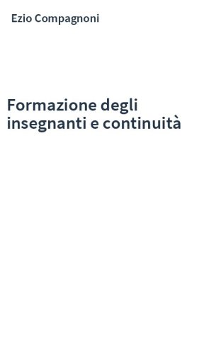 Formazione degli insegnanti e continuità