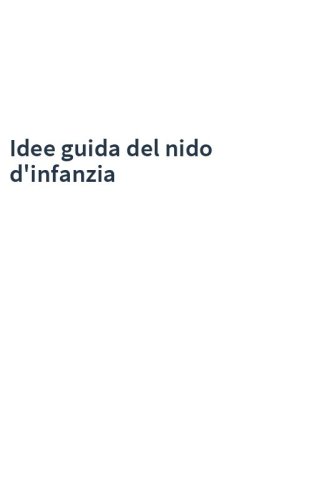 Idee guida del nido d'infanzia