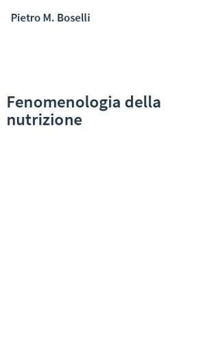 Fenomenologia della nutrizione