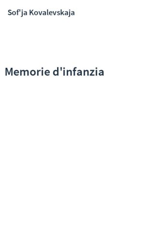 Memorie d'infanzia