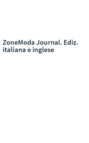 ZoneModa Journal. Ediz. italiana e inglese