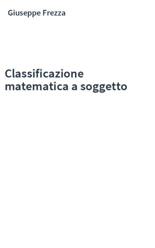 Classificazione matematica a soggetto