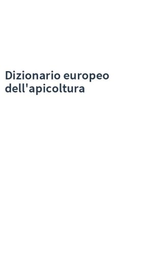 Dizionario europeo dell'apicoltura