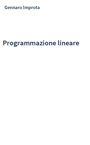 Programmazione lineare