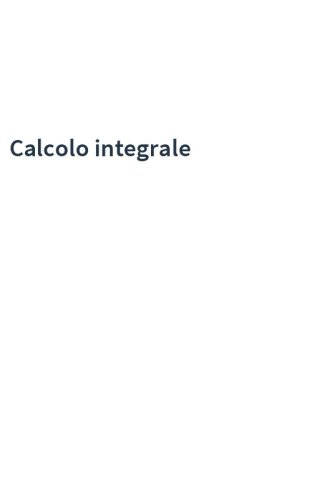 Calcolo integrale