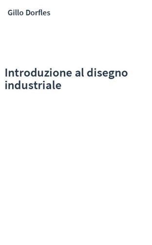 Introduzione al disegno industriale