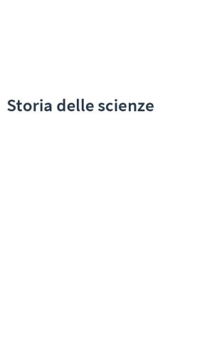 Storia delle scienze