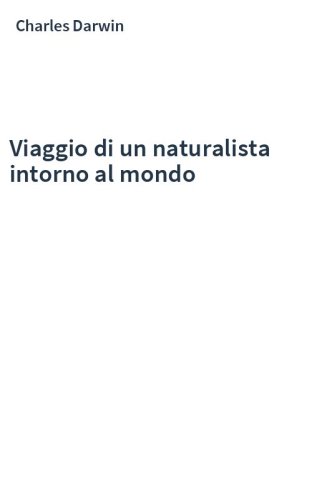 Viaggio di un naturalista intorno al mondo