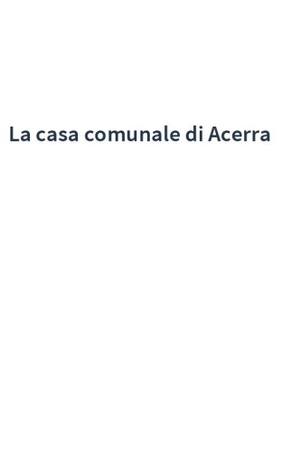 La casa comunale di Acerra