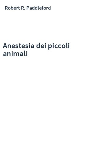 Anestesia dei piccoli animali