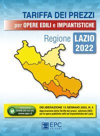 Tariffa dei prezzi per opere edili e impiantistiche. Regione Lazio 2022