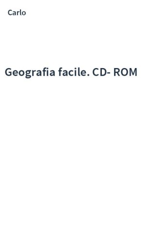 Geografia facile. CD-ROM