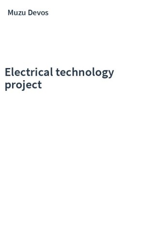 Electrical technology project