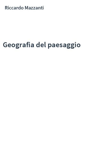 Geografia del paesaggio