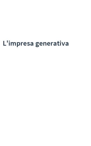 L'impresa generativa