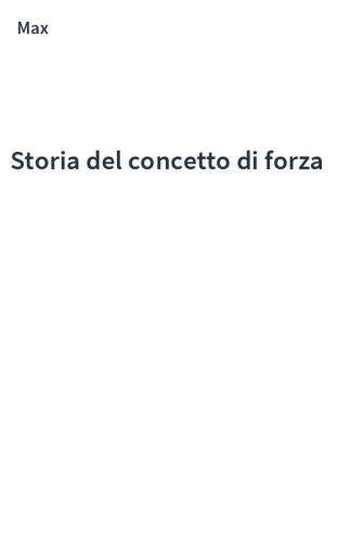 Storia del concetto di forza